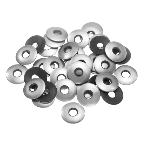uxcell 75Pcs Neoprene Rubber Sealing Washers M8x22mm 304 Stainless Steel EPDM Bonded Sealing Washer Waterproof Gaskets for Screws Bolts