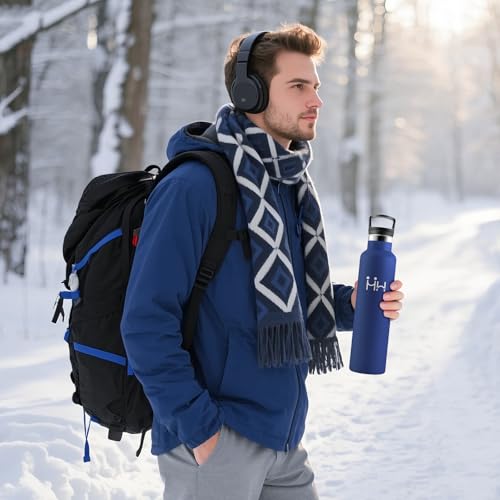 Thermosflasche 1L, Edelstahl Trinkflasche mit Strohhalm, Vakuum Thermosflasche, Einhandöffnung, Kohlensäure Geeignet… – Ansicht 6