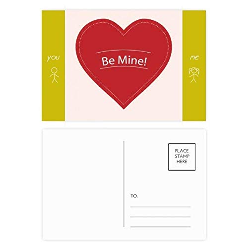Carte postale Saint Valentin Be Mine DIYthinker, lot de 20 cartes de remerciement vierges