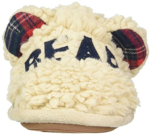 Dearfoams Women's Buffalo Check Lil Bear Scuff Slipper2