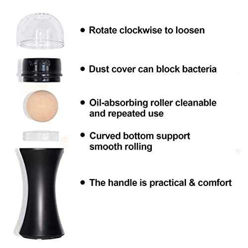 Oil-Absorbing Volcano Roller, Portable And Reusable Anti-Oil Facial Tool, Oil Control Anytime, Anywhere, Suitable For Home Travel Or Out-Of-Home Facial Massage (Xs) #TOP2