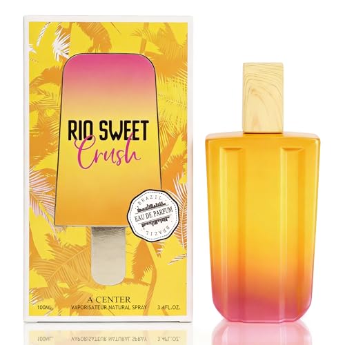 A CENTER Rio Crush Womens Cologne-Style Perfume | 100ml Gourmand Nutty Eau de Parfum | Pistachio Caramel & Vanilla Scent Gift for Her