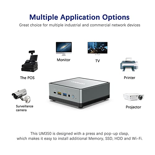 Mini Pc Amd Ryzen 5 3550H 4 Cores/8 Threads | 16 Gb Ram 512 Gb Pcie Ssd Mini Computer | Radeon Vega 8 Graphics | Dual-Band Wi-Fi Bluetooth | 4K Hdmi/Dp/Usb-C| 4X Usb| Desktop Computer Um350 #TOP4