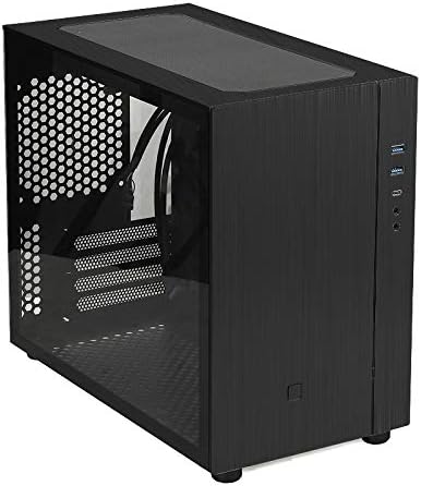 Goodisory S200 Matx Aluminum Gaming Computer Desktop Case Mini Size Type-C I/O (Black)