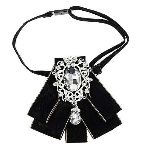 Kisangel Nœud Garçon et Filles en Strass pour Costume de Spectacle, Accessoire Élégant et Facile à Utiliser, Tissu