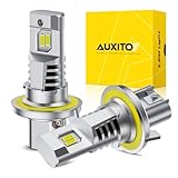 AUXITO New Upgraded H13 Bulbs, 33,000LM 900% Ultra Brightness, 1:1 Halogen Size, 6500K White, 9008 Light Bulbs for Fog Light, Non-polarity, Plug and Play, Pack of 2
