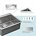 25 Laundry Sink Drop In - Donsdey 25×22 Drop In Kitchen Sink Stainless Steel 16 Gauge Round Corner Topmount Drop In Single Bowl Utility Laundry Kitchen Sink Basin