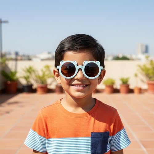 Image of SYGA Kids Goggles, UV Protection Eyewears with Round Shape Monkey Style, Suitable for Age 3 to 8 Years