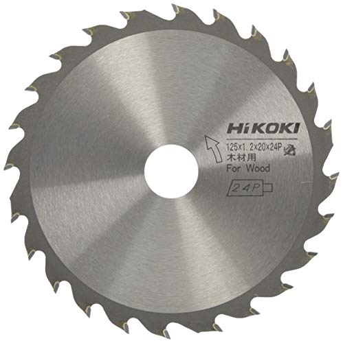 HiKOKI(ハイコーキ) チップソー 木材用 径125mm 穴径20mm 24枚刃 コードレス丸のこ用 0032-6250