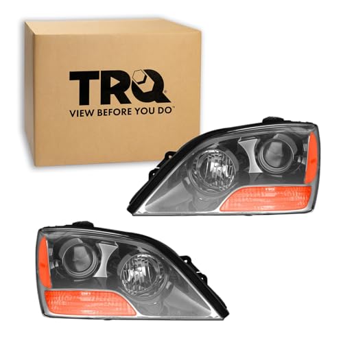 Image of TRQ Headlight Assembly Set KI2502126 KI2503126 | For 2007-2008 Kia Sorento