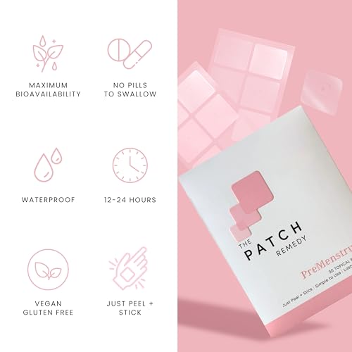 Image of The Patch Remedy Pre Menstrual Patch | Chasteberry, Magnesium, Evening Primrose, Dong Quai, B6 & Vitamin E | 30 Patches