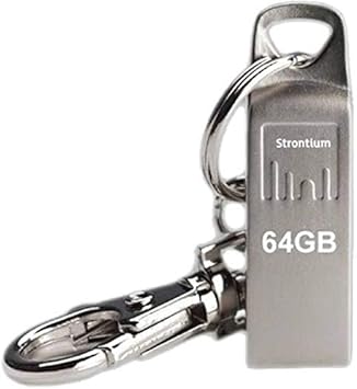 Strontium Ammo 64GB 2.0 USB Pen Drive (Silver)