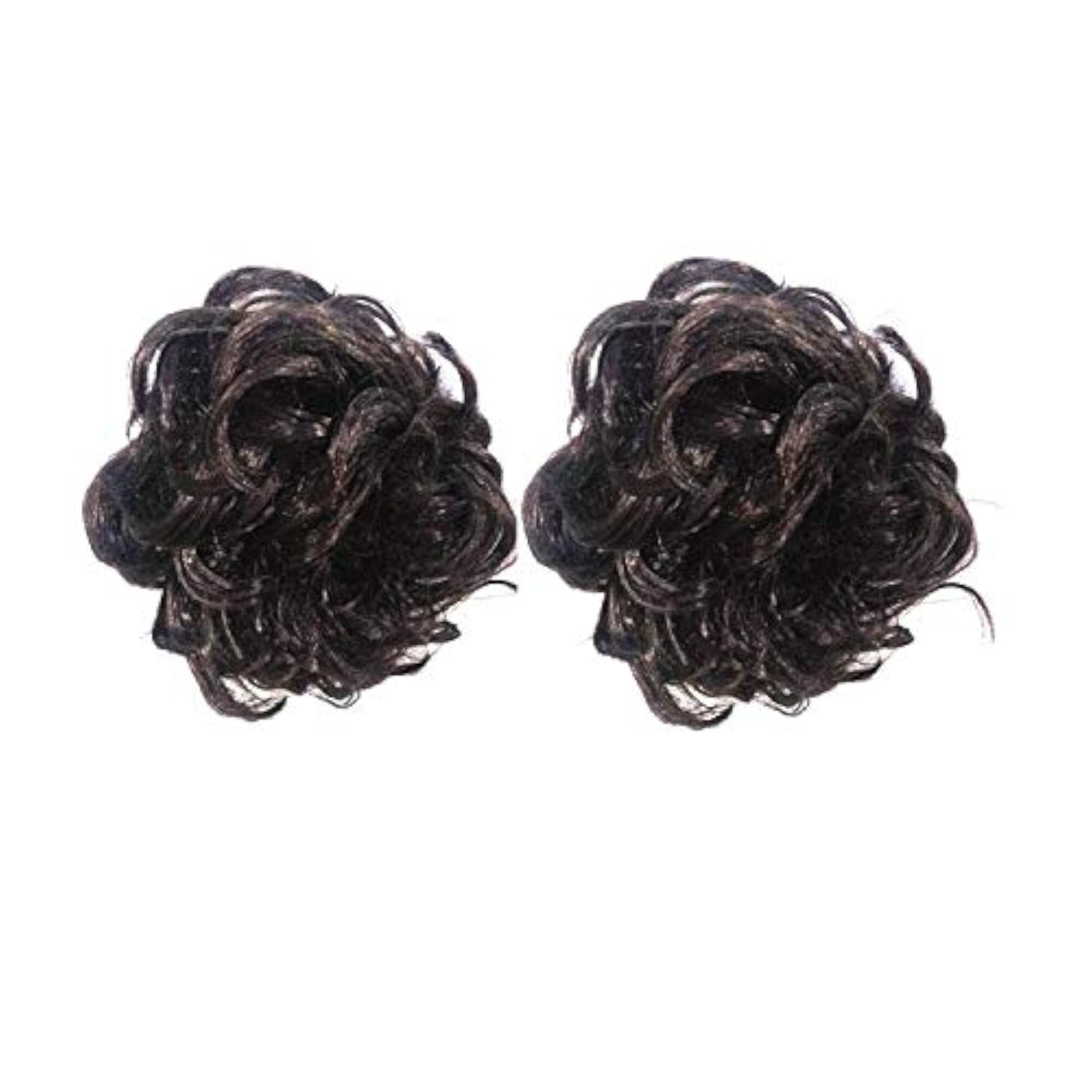 Set of 2 Funky Clutcher Hair Accessories, Brown