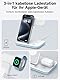 Induktive Ladestation für Apple Wireless Charger 3 in 1: Kabelloses Ladegerät für iPhone 16/15/14/13/12/11/Pro/Max/XS/XR/X/8/Plus, Apple W.atch 2/3/4/5/6/7/8/9/10 und Air.Pods