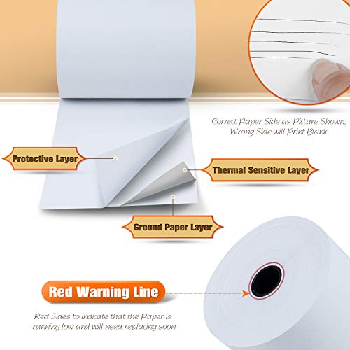 Tk Thermal King, 3-1/8" X 230' Point-Of-Sale Thermal Paper Rolls Fits Station Pos System (10 Rolls) #TOP2