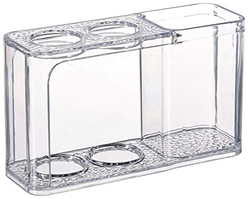 Metrodecor Mdesign Dental Center Toothpaste And Toothbrush Holder For Bathroom Vanity Countertops - Clear #TOP24