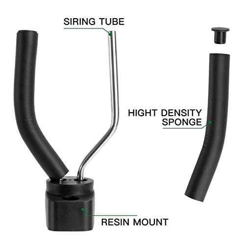 Queenser suporte para guitarra de 4 peças com suporte para guitarra e guitarra Ukulele e visor de su