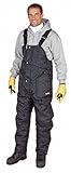 RefrigiWear Iron-Tuff Insulated High Bib Overalls -50F Extreme Cold Protection (Navy Blue, Medium)