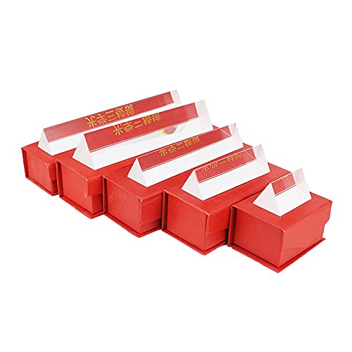 Image of Optical Glass Triangular Prism for Teaching Light Spectrum Physics and Photo Photography Prism(20cm)