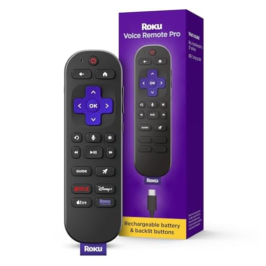 Roku Voice Remote Pro (2nd Ed.), TV Remote Control with Backlit Buttons