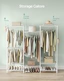 SONGMICS Clothes Rack, Open Wardrobe, Adjustable Shelves - 6