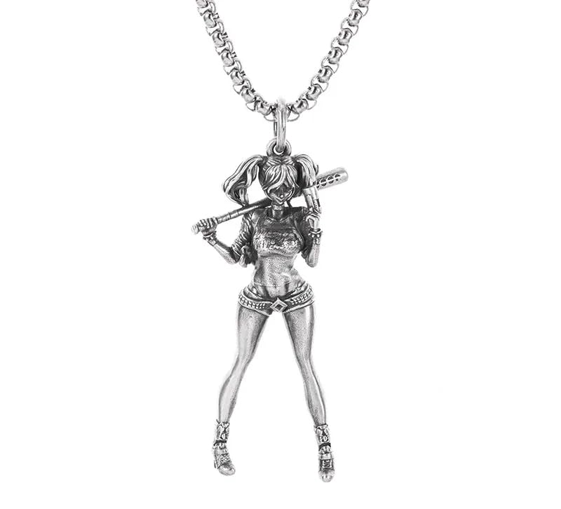 Collier argent 925 ange gardien et pendentif Saint Gabriel en cristal haut de gamme