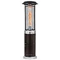 BALI OUTDOORS Propane Patio Heater, Stainless Steel Standing, 36,000 BTUs Portable Commercial Outdoor Gas Patio Heater with Glass Tube for Deck, Garden and Porch
