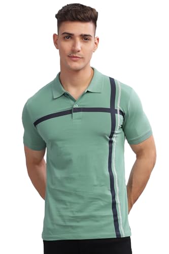 Image of ADRO Regular Fit Polo T-Shirt for Men| Printed Polo T-Shirt | Cotton Polo T Shirt