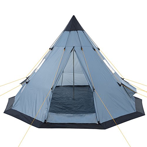 CampFeuer Tipi Spirit tent voor 4 personen, indianentent voor kamperen, wandelen, 3000 mm waterkolom, noktent, piramidetent, ronde tent, groepstent, campingtent, familietent - Afbeelding 6