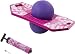 Flybar Pogo Ball for Kids, Jump Trick Bounce Board with Pump and Strong Grip Deck