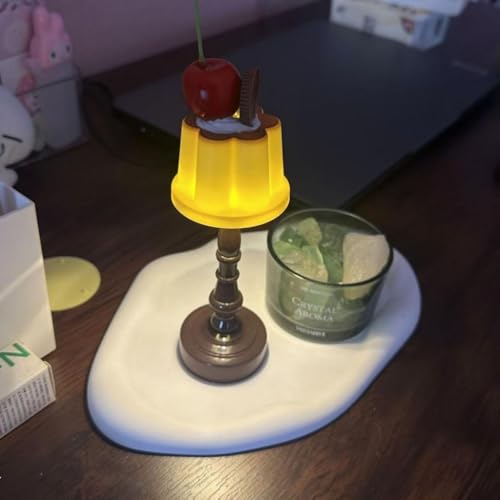 Lámpara de Mesa de Noche LED con Diseño de Pudín miniatura 4
