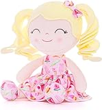 Gloveleya Doll Baby Dolls Soft Rag Doll Baby Girl Gifts Curly Spring Girl - Yellow Hair Ice Cream 12inches