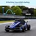 Kiddokidz Licensed Formula E Electric Go Kart for Kids, 12V Outdoor Race Car with Remote, 3-Speed, Safety Belt, Blue