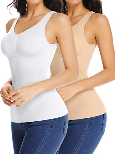 Image of JOYSHAPER Women's Cami Shaper Tummy Control Padded Bra Camisole Cami Compression Tank Top Shapewear Body Shaper