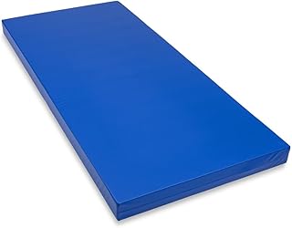 Wasserdichter Matratzenschoner in blau. atmungsaktiv und abwischbar 90x200 cm für Matratzen-Höhe 17 cm - Made in Europe.Waschbarer, Wasserdichter Bezug für Krankenhaus-Rehabilitationsmatratzen.