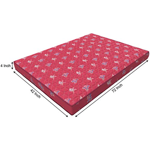 Image of Duroflex Shubham PU Foam Mattress, 72 x 42 x 4 inches (Double Size)