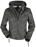 Gipsy Cacey LEGV Frauen Lederjacke anthrazit L 100% Leder Basics