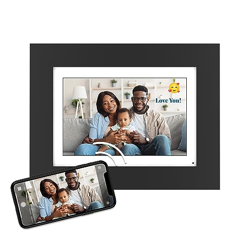 Brookstone PhotoShare 8” Smart Digital Picture Frame, Send Pics from