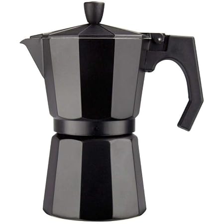 Cafetera Italiana Moka Espresso 6 Tazas Negra : Amazon.com.mx: Hogar y  Cocina