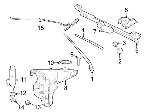 Mopar 6808 2555Aa, Windshield Wiper Arm #TOP8