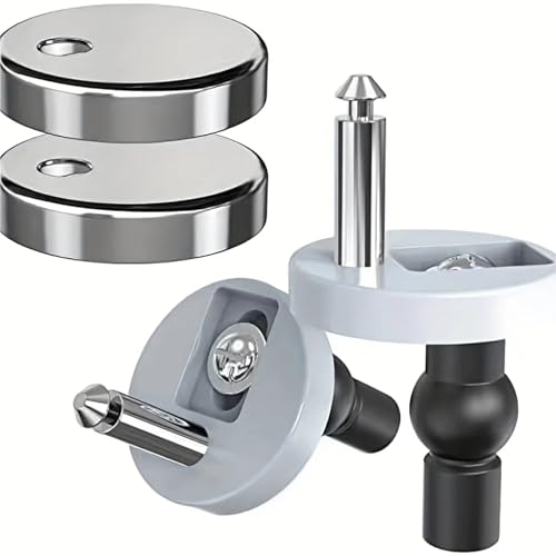Bisagra fija superior for tapa de inodoro acero inoxidable, herrajes for el hogar, bisagra for asiento, liberación Flexible, Instalación rápida, 2 uds