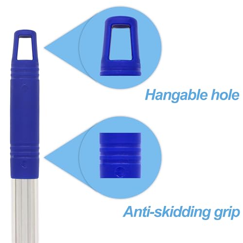 Image of EaseYourDay Stainless Steel Mop Handle, 5.2 ft. Pole, 3 /4 inch Screw-On Thread