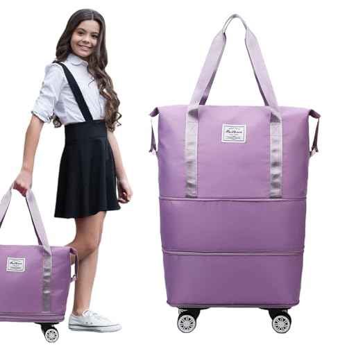 Sac à roulettes pliable grand format pour ne plus porter vos bagages lourds