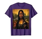 Black Mona Lisa Black History African Queen T-Shirt