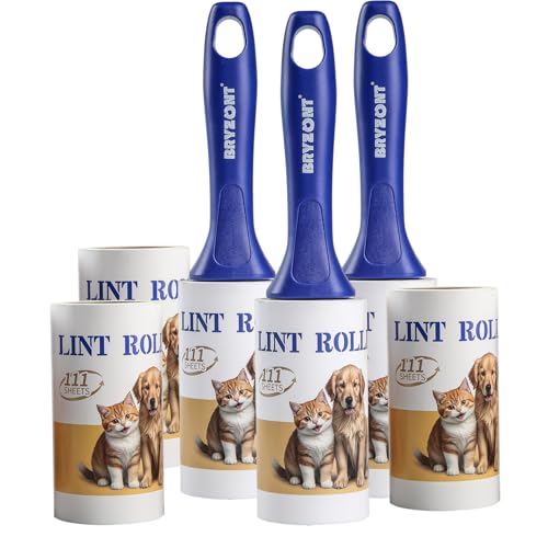 Image of Extra Sticky Pet Hair Lint Roller, Pet Roller Hair Remover, Lint Rollers for Clothes, Furniture, Couch, Carpet, Dog Cat Hair Removal (666 Sheets)