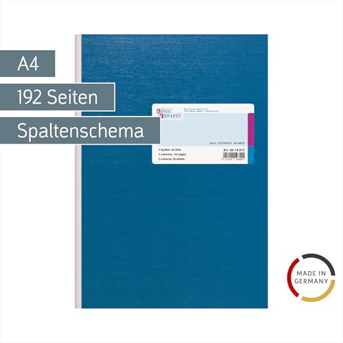König & Ebhardt König und Ebhardt König & Ebhardt 8614572 Geschäftsbuch, A4, 2 Spalten, blau