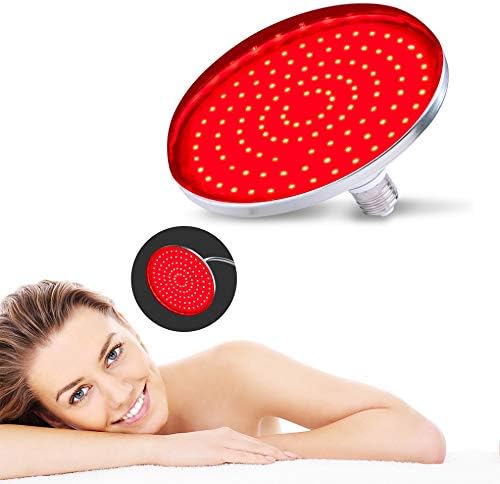 Red Light Therapy, Serfory LED Light Therapy Bulb 660nm for Skin Care Pain Relief with Improve Sleep Blood Circulation 7.5 Inch