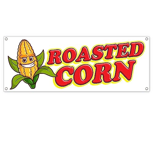 Roasted Corn Banner 13 oz | Non-Fabric | Heavy-Duty Vinyl