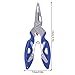 VBESTLIFE Multi-Function Fishing Plier, Carbon Steel Fishing Line Cutter Fishing Hook Remover Freshwater Saltwater Fishing Split Ring Braid Tool