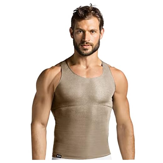 Cinta Modeladora Masculina Fit Slim Alta Compressão Postural – Bege G